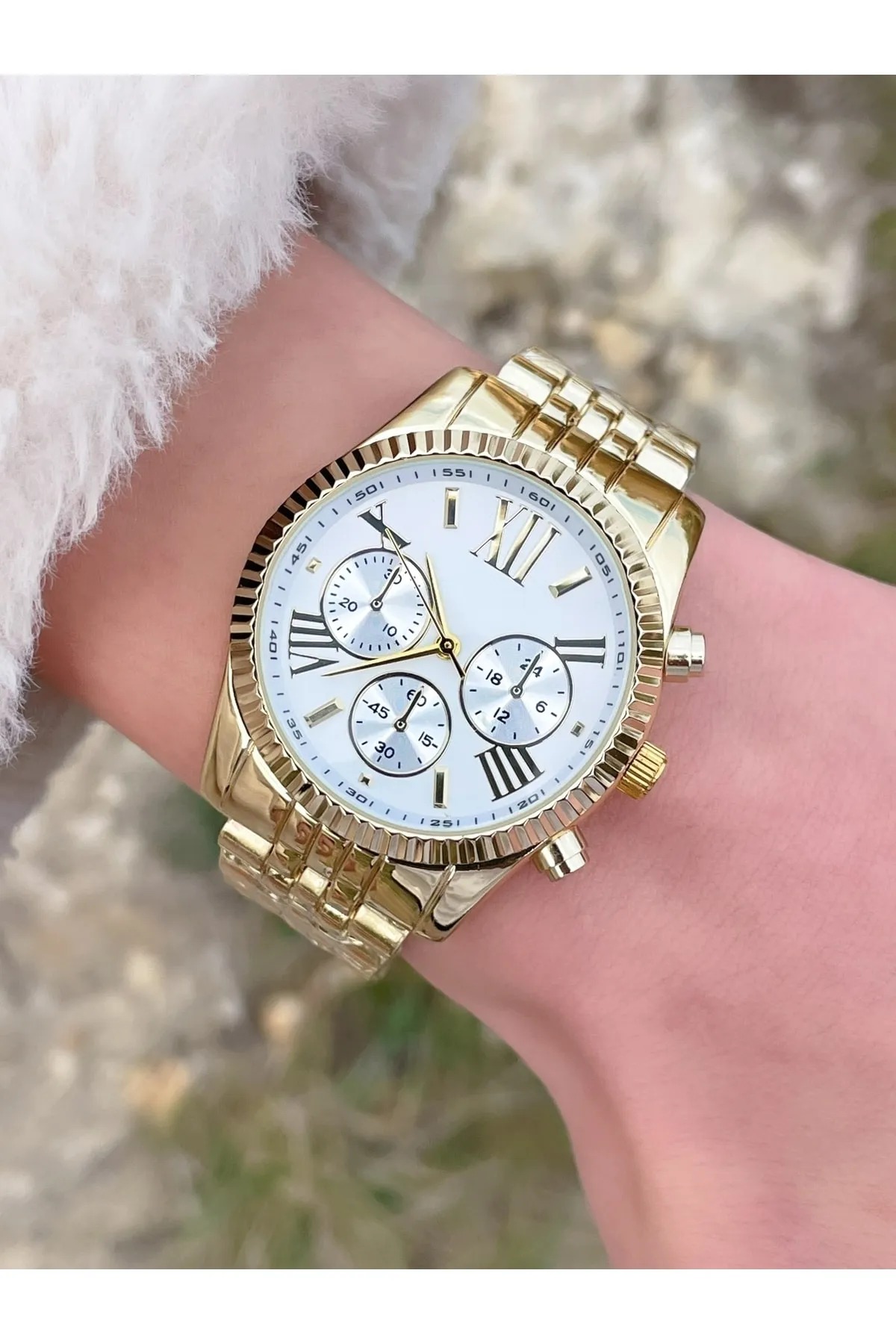 Mk Retro Kordon Roma Rakamlı Unisex Saat