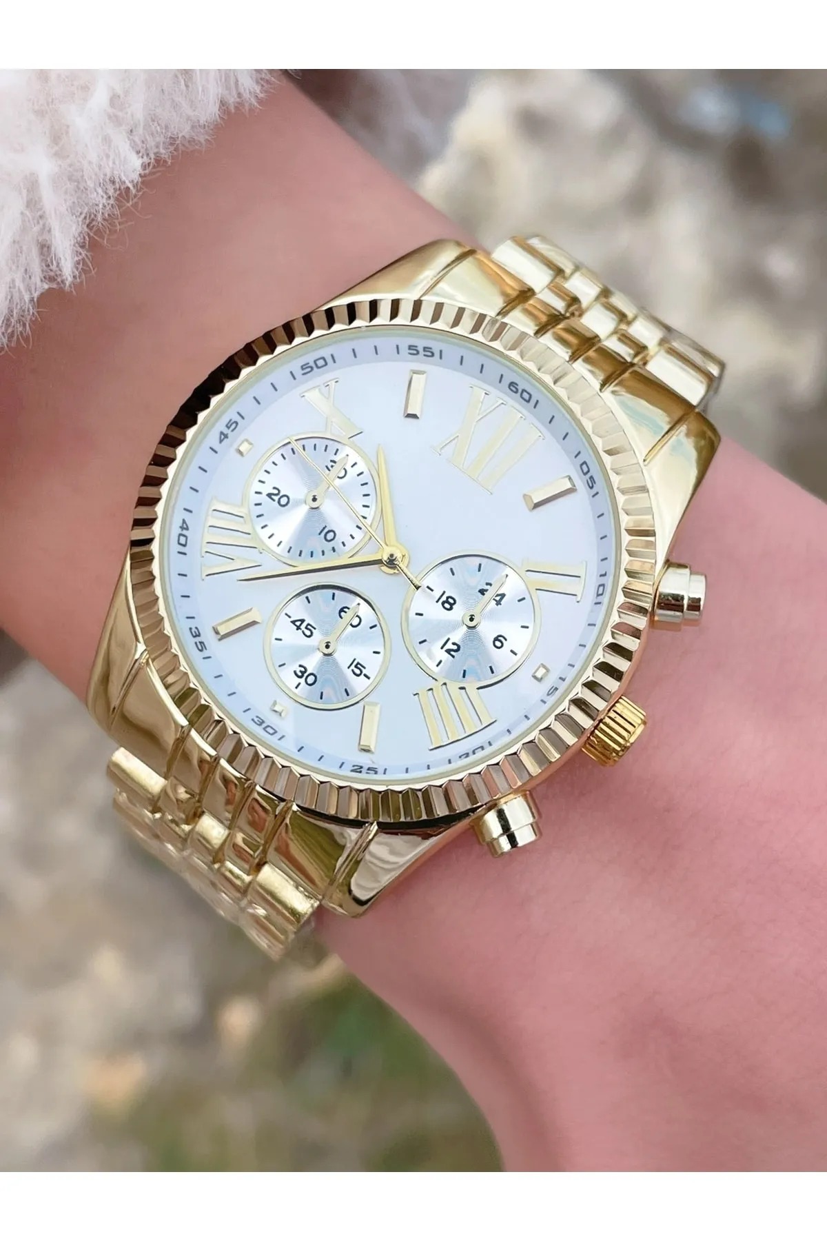 Mk Retro Kordon Roma Rakamlı Unisex Saat